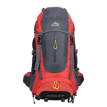 Load image into Gallery viewer, Water Resistant Hiking Climbing Backpack - 70L